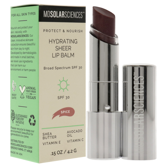 Hydrating Sheer Lip Balm SPF 30 - Spice BY MDSolarSciences for Women 0.15 oz - Picture 3 of 4